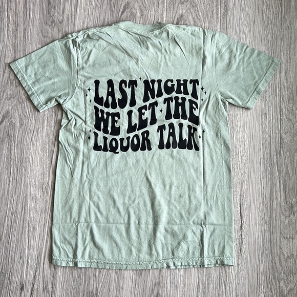 Wallen Graphic Tee - Last Night We Let The Liquor Talk - Picture 4 of 4